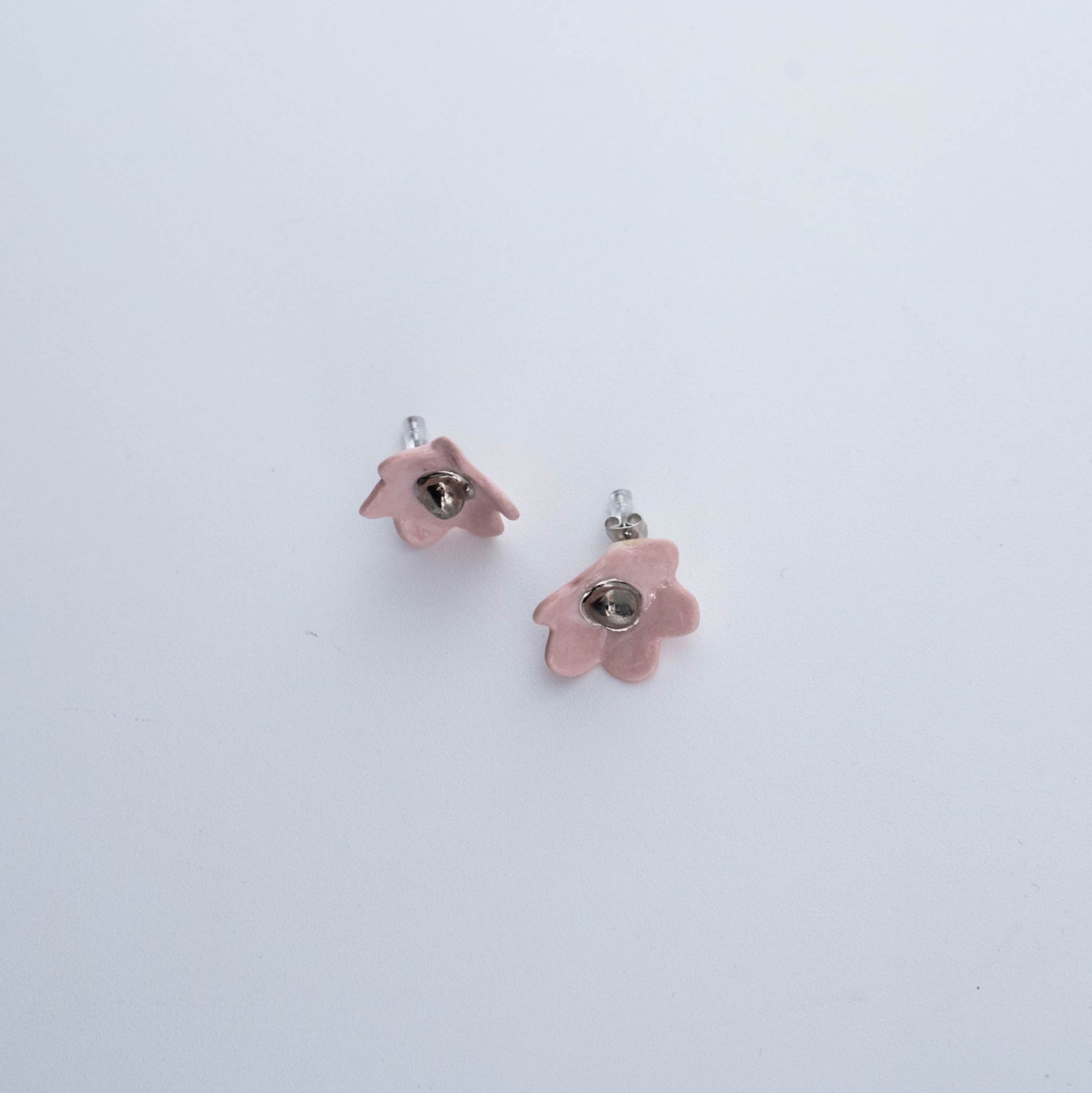 SMALL FLORY EARRINGS - Platinum