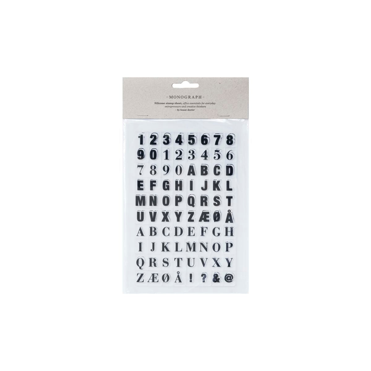 STAMP SHEET　LETTERS & NUMBERS
